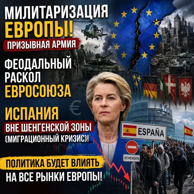 Милитаризация Европы! Призывная армия! Раскол Евросоюза!