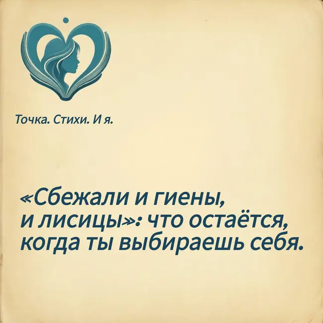 «Сбежали и гиены, и лисицы»: что остаётся, когда ты выбираешь себя.