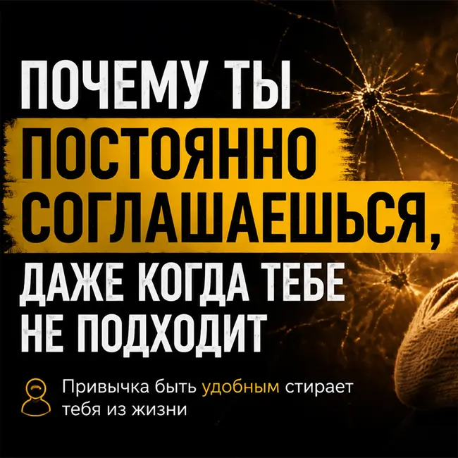Почему ты постоянно соглашаешься, даже когда тебе не подходит