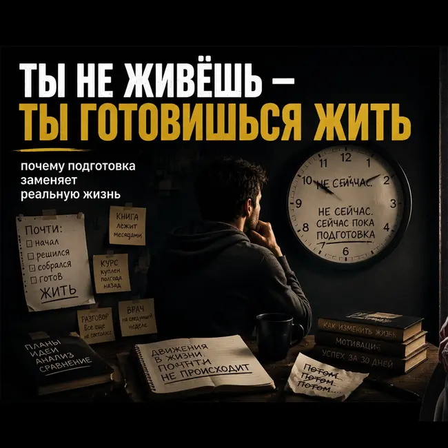 Ты не живёшь — ты готовишься жить