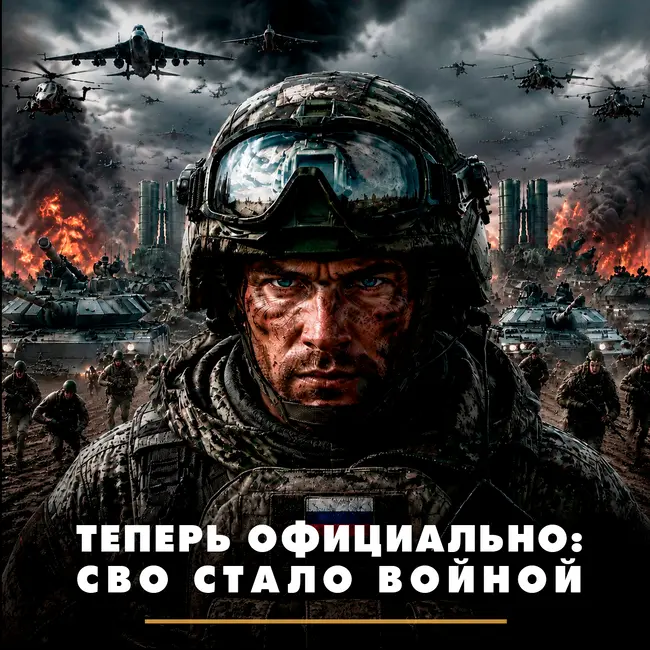 Теперь официально: СВО стала войной