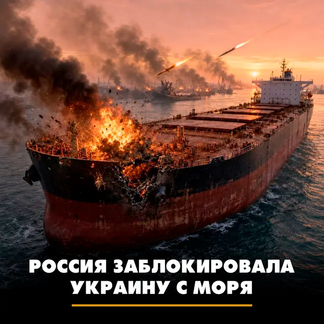 Россия заблокировала Украину с моря