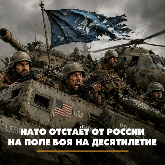 НАТО отстает от России на поле боя на десятилетие