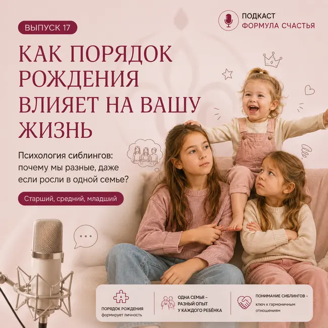 17 выпуск. Как порядок рождения влияет на вашу жизнь