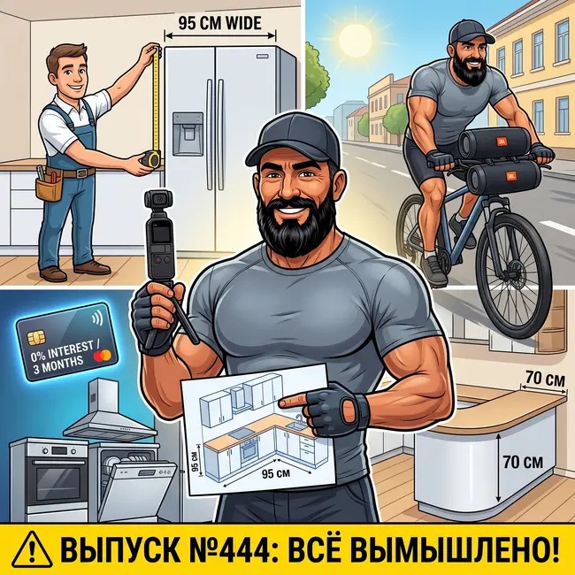 Выпуск №444: Видеофиксация замера кухни для жены, закупка техники в 200 тысяч через кредитку и почему Дед выбирает антивандальный пластик МДФ