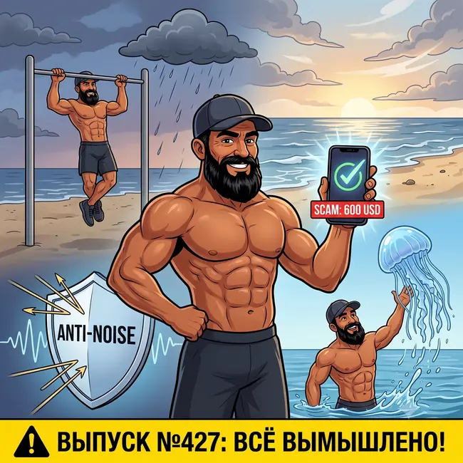 Выпуск №427: Великий каперский развод на 600 долларов, физика микрофонного шумодава и почему Дед кидает медуз за шляпу