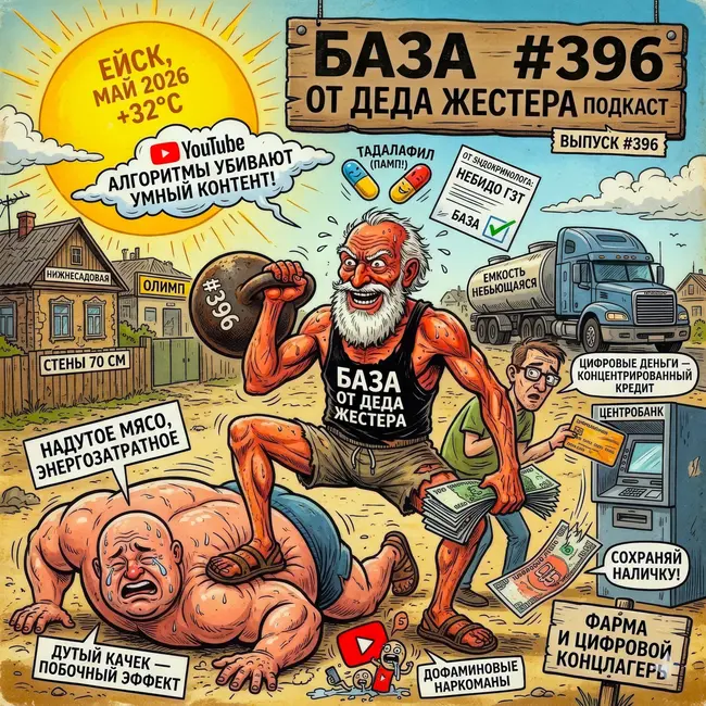 💥 Выпуск #396: Иллюзия больших мышц, фармакология, удушающий для соседа и цифровой концлагерь