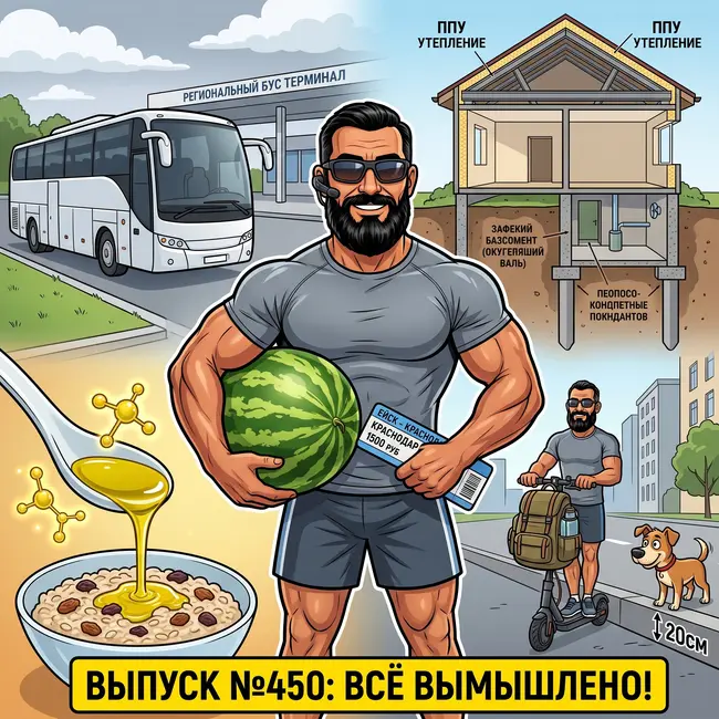 Выпуск №450: Спецоперация в Краснодар к нефрологу, 20-сантиметровые бордюры Ейска и почему Дед строит бомбоубежище под полом дома