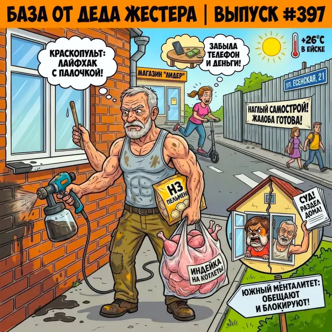 Выпуск #397: Забытый телефон жены, тест краскопульта, наглый самострой на Есенской и разоблачение южан