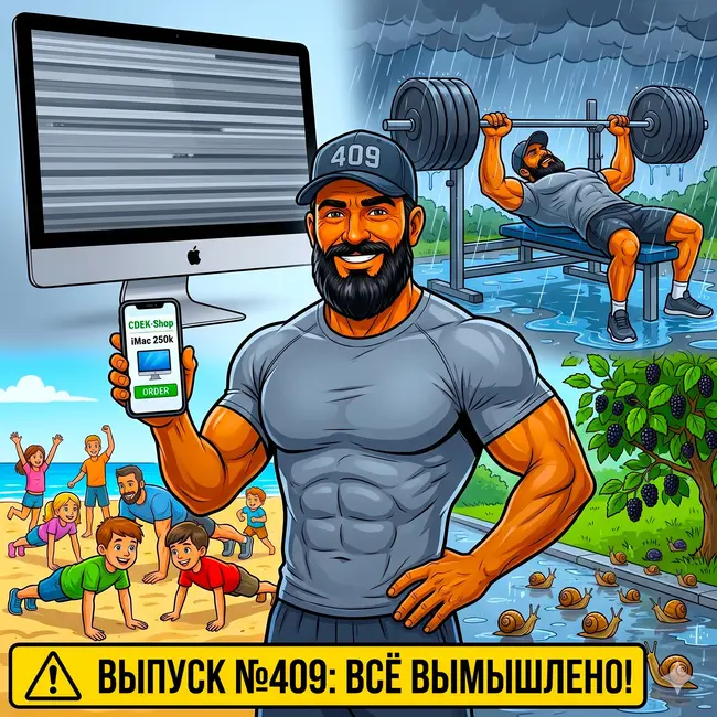 Выпуск №409: Попал на 250К из-за iMac М1, лесенка из отжиманий под ейским ливнем и почему бабы рушат дофаминовую дугу
