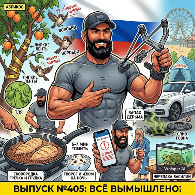 Выпуск №405: Война с соседом-говнарем, стальная рогатка против воробушков и как правильно защитить абрикос от муравьев