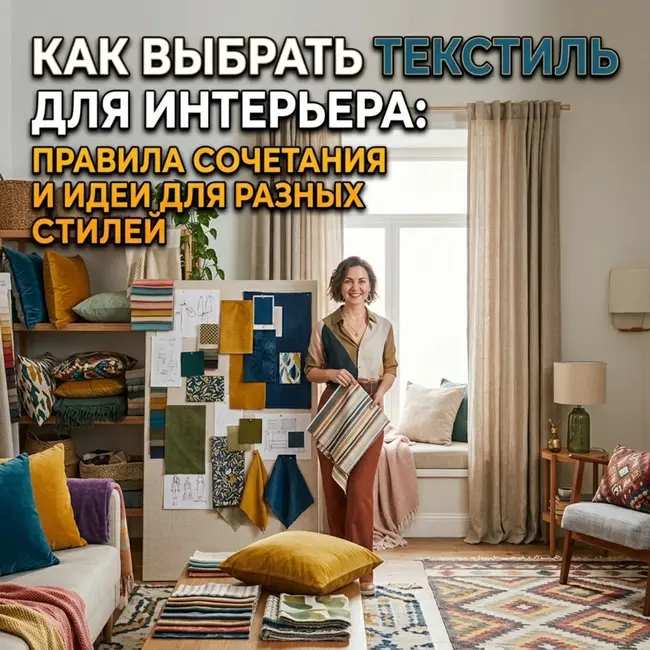 Как выбрать текстиль для интерьера: правила сочетания и идеи для разных стилей