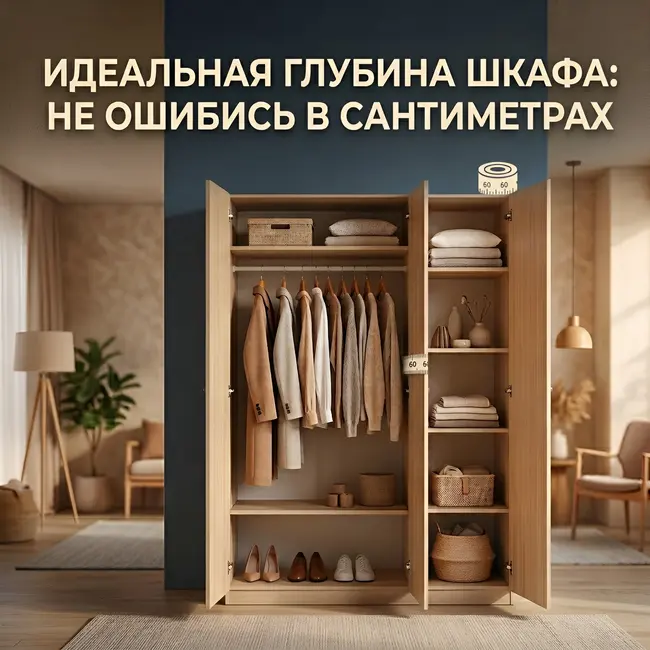 Идеальная глубина шкафа: не ошибись в сантиметрах