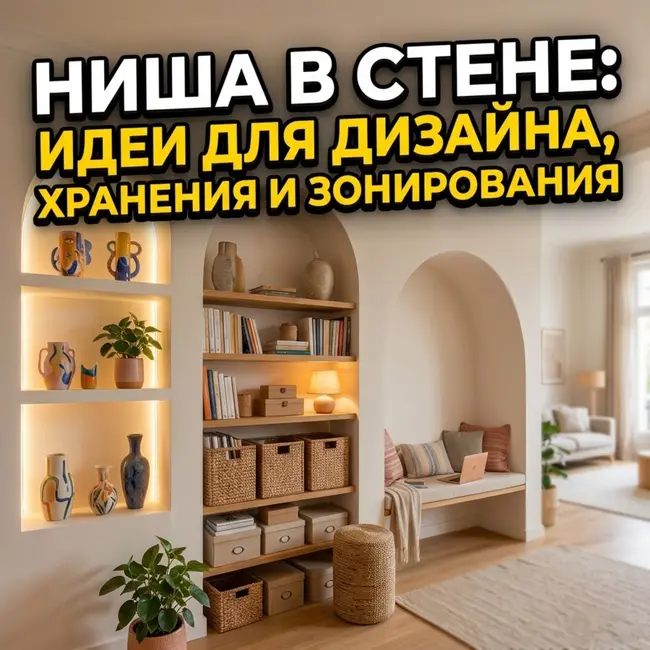 Ниша в стене: идеи для дизайна, хранения и зонирования