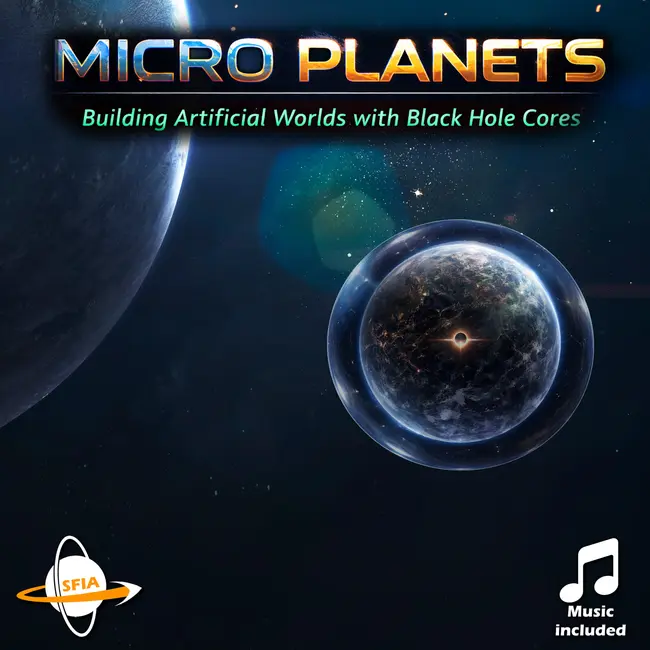 Micro Planets: Building Artificial Worlds with Black Hole Cores