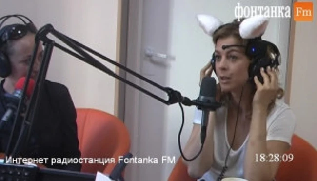 Актриса Кристина Кузьмина гость студии Фонтанка ФМ. (309)