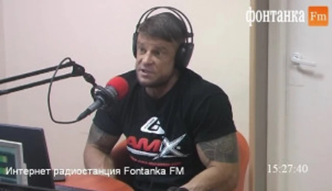 Актер и бодибилдер Олег Малышев дал интервью Фонтанке ФМ. (350)