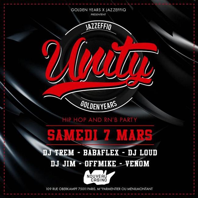 UNITY mix By DJ TREM ( UNITY samedi 7 mars au NOUVEAU CASINO ).