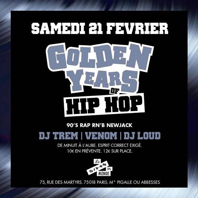 Mix by DJ TREM 90's Rap & Rnb special Divan du monde / 21.02