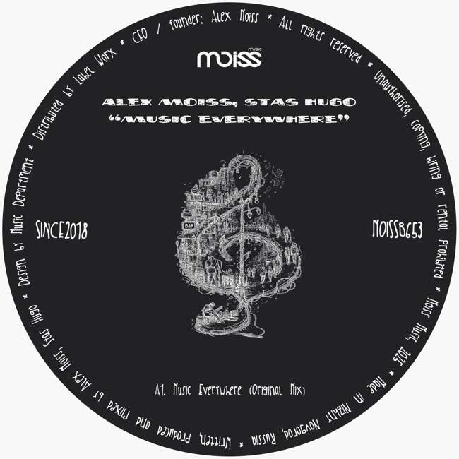 Premiere: Alex Moiss, Stas Hugo ‒ Music Everywhere (Original Mix) [Moiss Music Black]