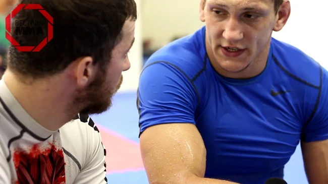 Наталья Воробьева, Вячеслав Василевский, Михаил Малютин на сборах Fight Spirit Gym