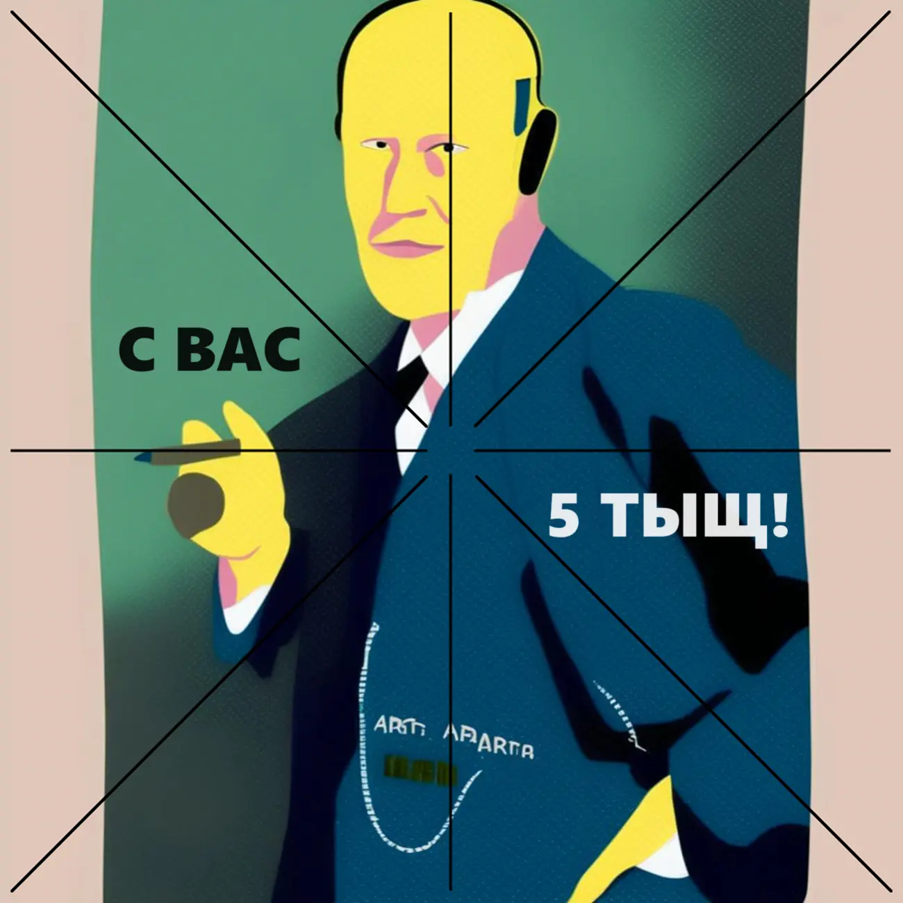 С вас 5 тыщ