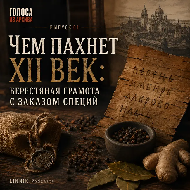 Выпуск 1: Чем пахнет XII век: берестяная грамота с заказом специй.