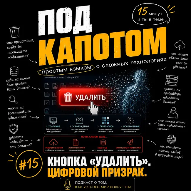 Выпуск 15: Кнопка «Удалить». Цифровой призрак.