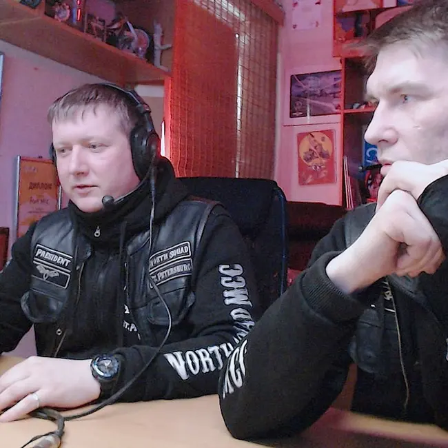 Байкеры мотоклуба «North Squad MCC St. Petersburg» в гостях у МОТОРАДИО.