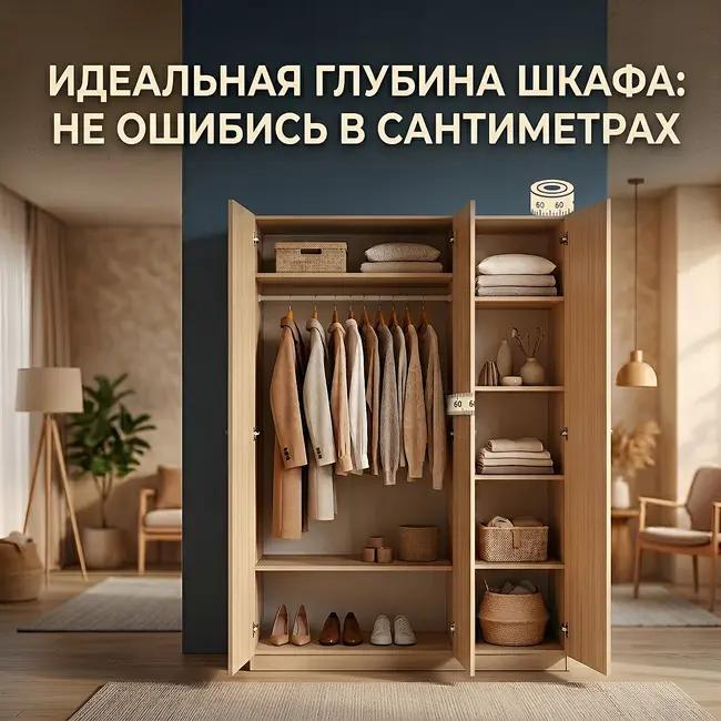 Идеальная глубина шкафа: не ошибись в сантиметрах