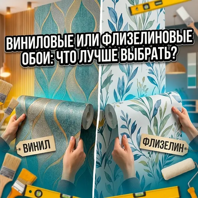Виниловые или флизелиновые обои: что лучше выбрать?