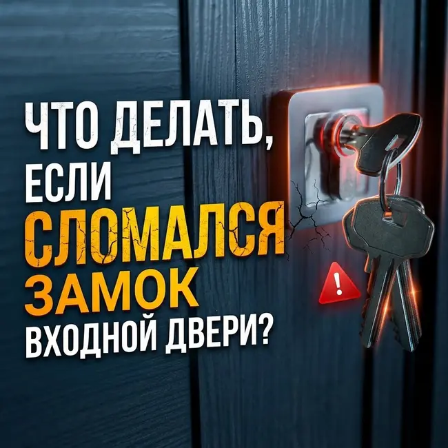 Что делать, если сломался замок входной двери?