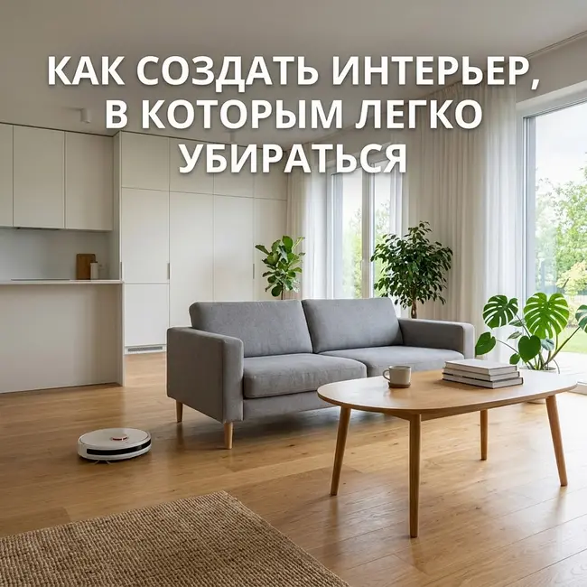 Как создать интерьер, в котором легко убираться