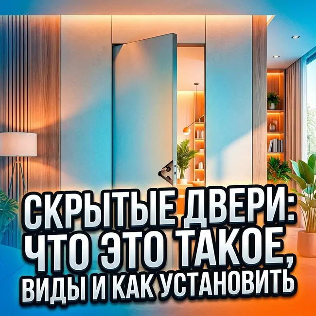 Скрытые двери: что это такое, виды и как установить