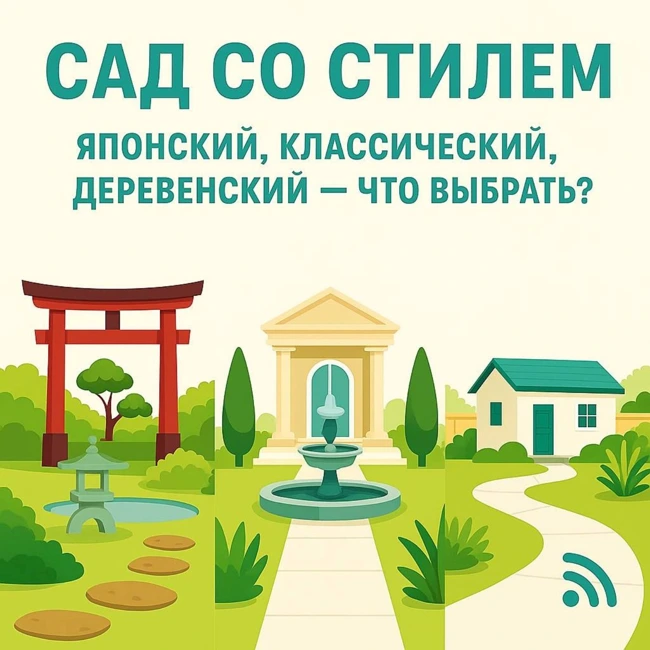 Сад со стилем: японский, классический, деревенский — что выбрать?