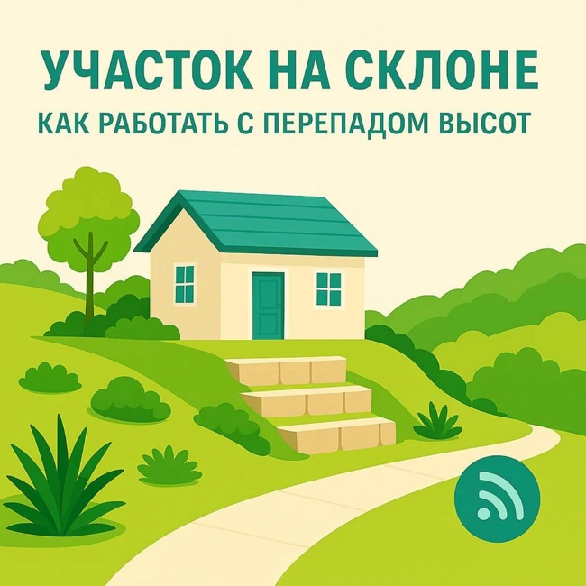 Участок на склоне: как приручить рельеф и не потерять удобство