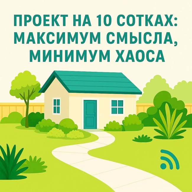 Проект на 10 сотках: максимум смысла, минимум хаоса