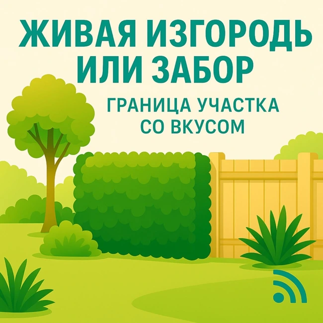 Живая изгородь или забор? Граница участка со вкусом