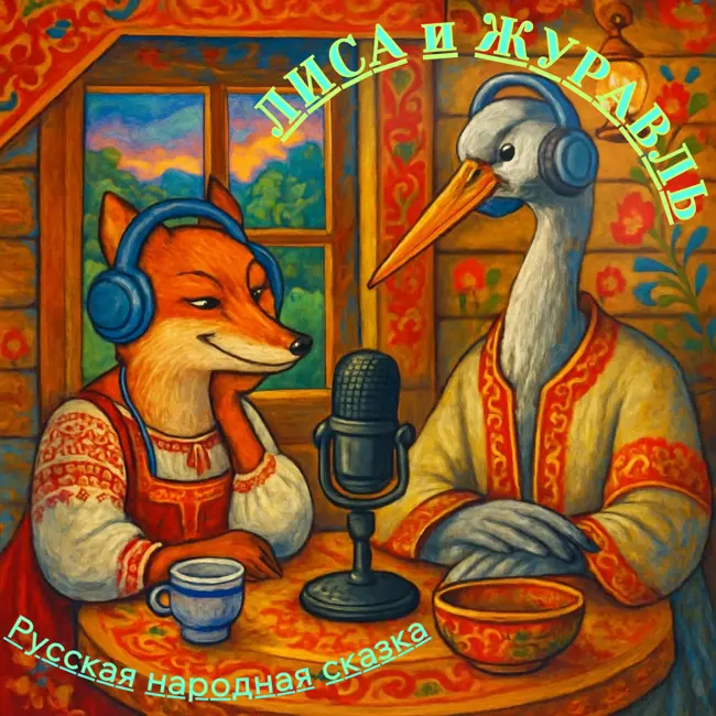 Лиса и Журавль: Слушаем русскую народную сказку вместе! 1 класс