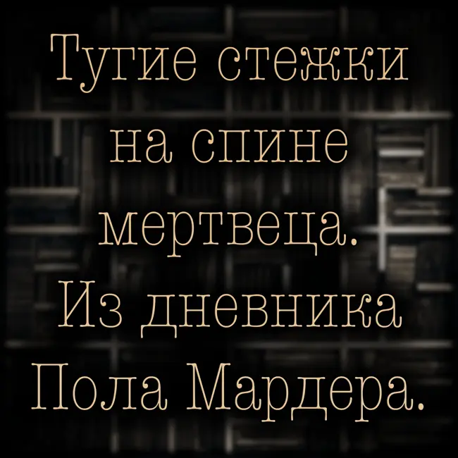 Джо Лансдейл - Тугие стежки на спине мертвеца. Из дневника Пола Мардера