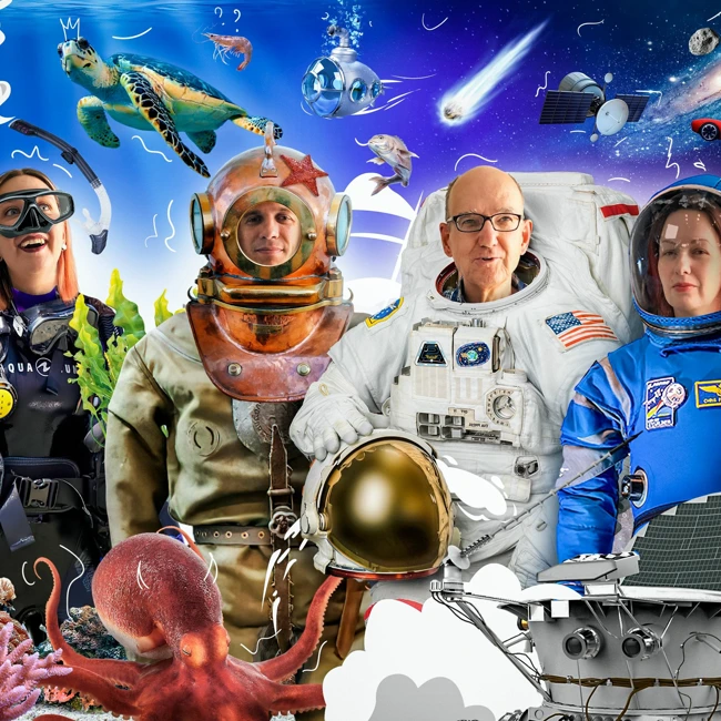 Endless ocean and space: what should we explore and why?