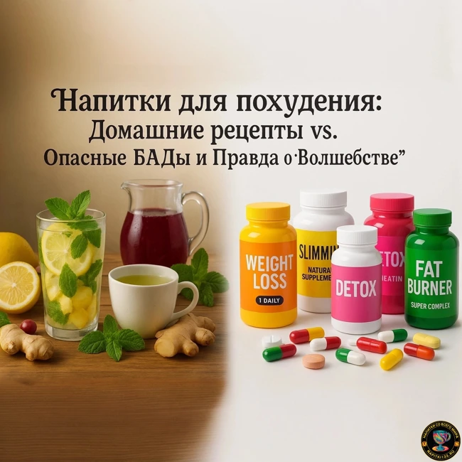 Аудио подкаст -  Напитки для похудения: Домашние рецепты vs. Опасные БАДы и Правда о "Волшебстве"