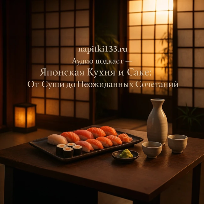 Аудио подкаст- Японская Кухня и Саке: От Суши до Неожиданных Сочетаний