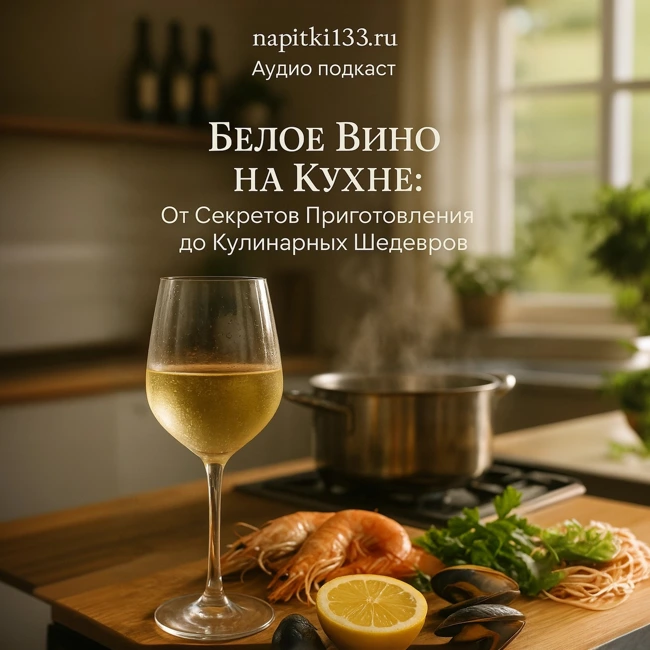 Аудио подкаст-Белое Вино на Кухне: От Секретов Приготовления до Кулинарных Шедевров