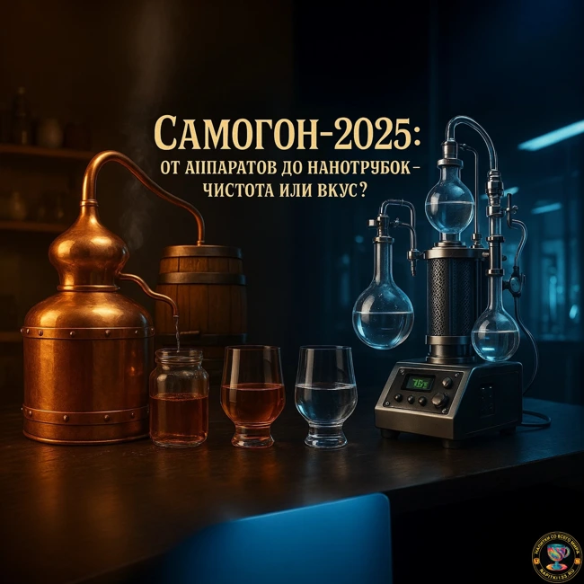 Аудио подкаст -  Самогон-2025: от аппаратов до нанотрубок – чистота или вкус?
