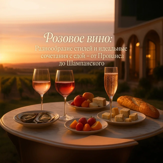 Аудио подкаст-Розовое вино: Разнообразие стилей и идеальные сочетания с едой – от Прованса до Шампанского
