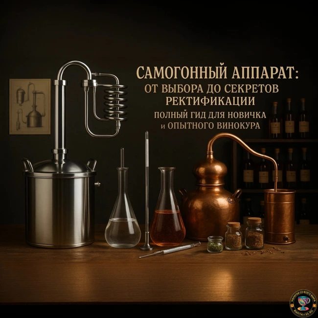 Аудио подкаст -  Самогонный Аппарат: От Выбора до Секретов Ректификации. Полный Гид для Новичка и Опытного Винокура.