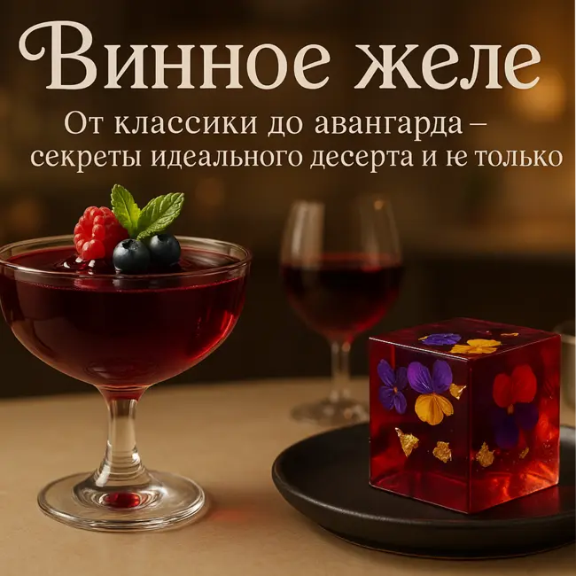 Винное желе: От классики до авангарда – секреты идеального десерта и не только
