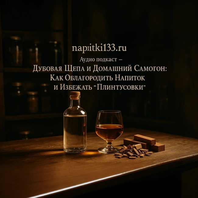 Аудио подкаст- Дубовая Щепа и Домашний Самогон: Как Облагородить Напиток и Избежать "Плинтусовки"