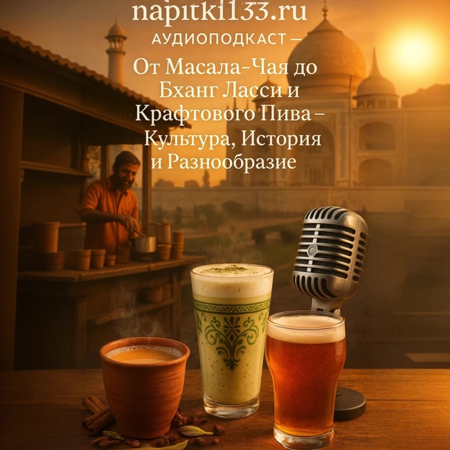 Аудио подкаст-Напитки Индии: От Масала-Чая до Бханг Ласси и Крафтового Пива – Культура, История и Разнообразие